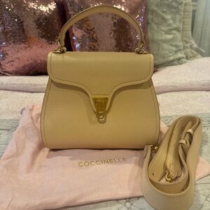 Coccinelle Small Nude Pink Mini Hand Bag with Strap